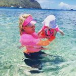 Rebel Wilson Instagram - Roycie’s first ever swim in the ocean 💙