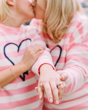 Rebel Wilson Instagram - We said YES! 💗💗
Thank you @tiffanyandco for the stunning ring 💍 and to Bob Iger and the incredible team at Disneyland @disneyweddings for pulling off this magical surprise!