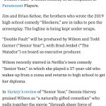 Rebel Wilson Instagram - I’m thinking it’ll be as big as TOP GUN 😜 so pumped to be working with Paramount again and this winning team! My love for tennis will fully be on display in this film 🎾