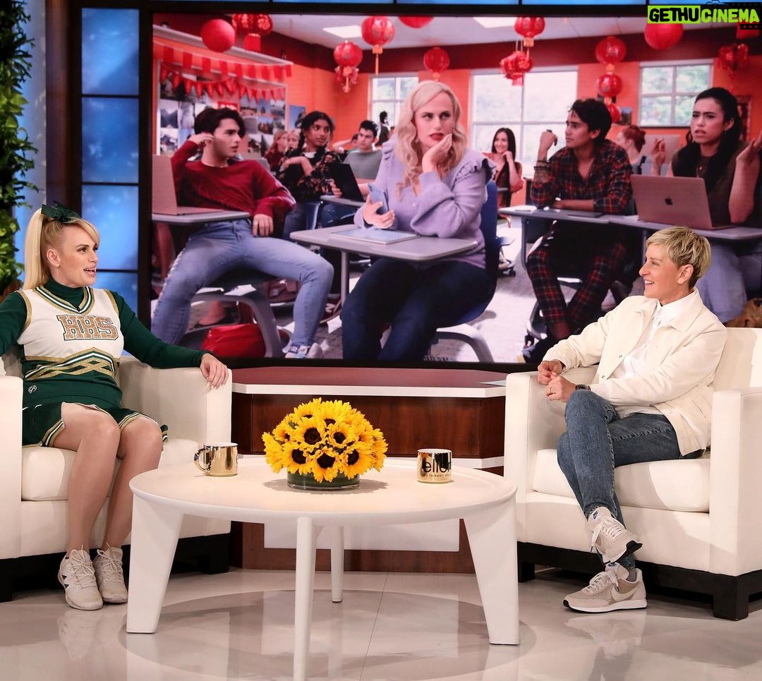 Rebel Wilson Instagram - Catch me on @theellenshow tomorrow! And congrats Ellen on such an amazing daytime tenure ๐ itโs been a decade of going on your show and having a laugh with you! All my best wishes for your next chapter!