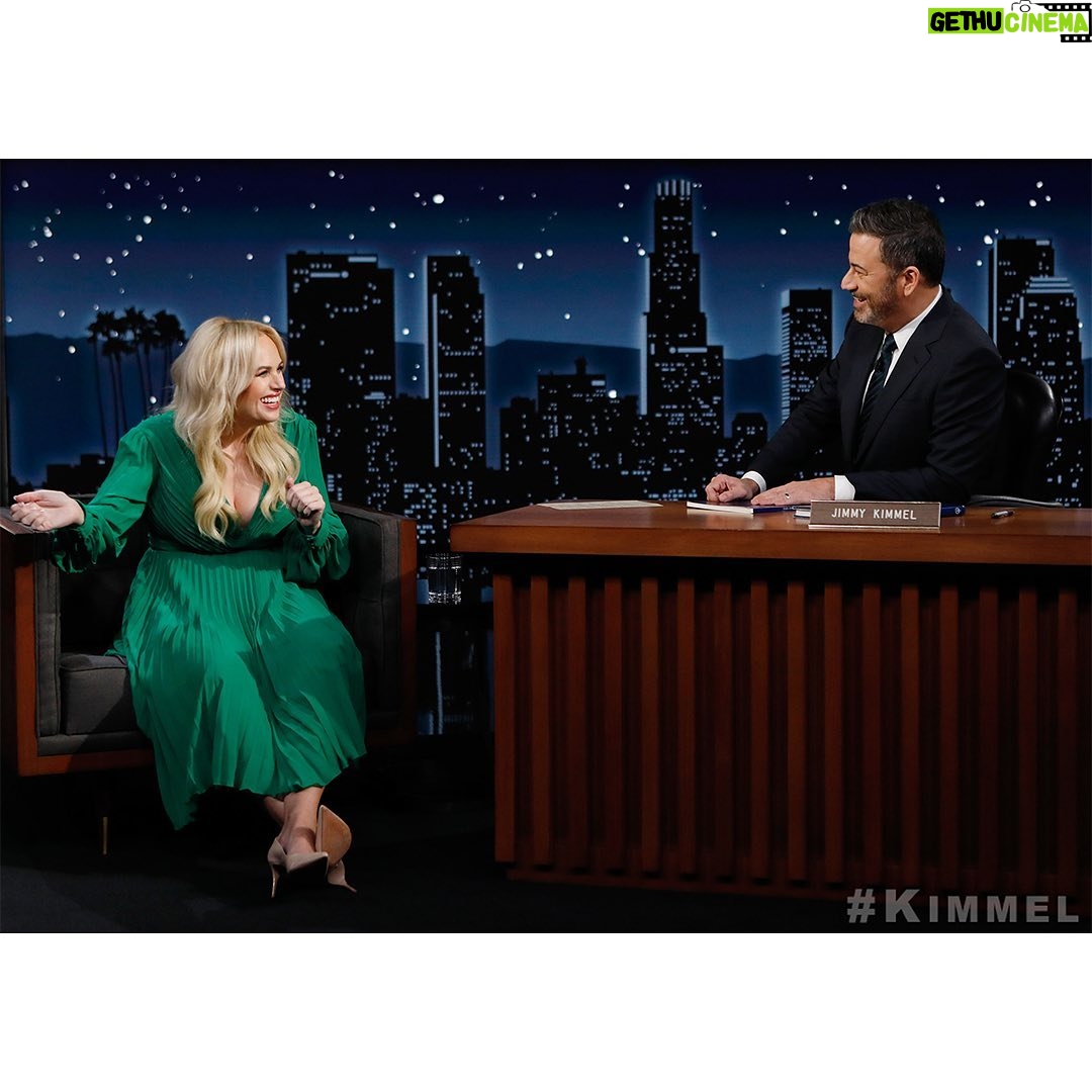 Rebel Wilson Instagram - Catch me on @jimmykimmellive tonight kicking off my press tour for Senior Year! 💚💛🤍💚💛🤍