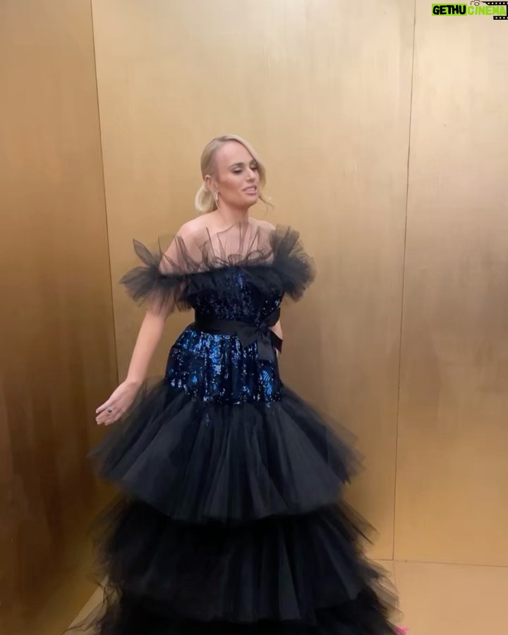 Rebel Wilson Instagram - @bulgari for the BAFTA win! 💎 I loved wearing @bulgari jewels with both my red carpet and on stage looks last night 💙💍💙 #ad
