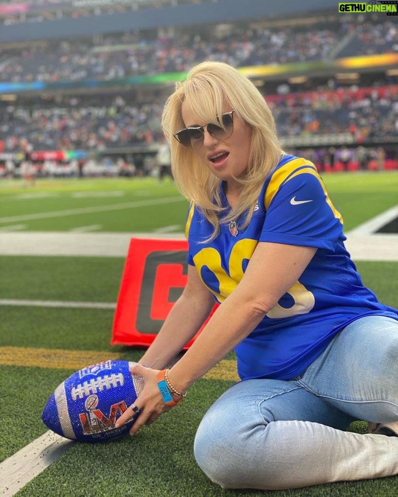 Rebel Wilson Instagram - Thanks @sofi ,the all in one personal finance app that offers better banking, for having me! The Super Bowl was amazing! SoFi Stadium is the BEST!!