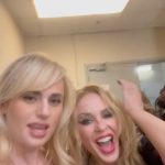 Rebel Wilson Instagram - We should be so LUCKY (Lucky, lucky, lucky!) Ramona’s actual 40th spent singing and dancing with the legend herself KYLIE @kylieminogue 🩷🇦🇺 📸: @erik.melvin