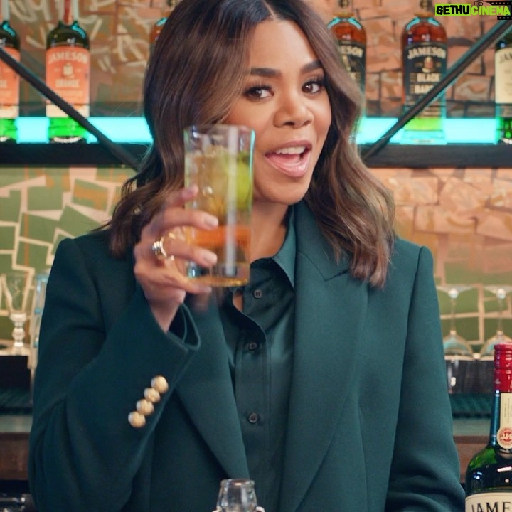 Regina Hall Instagram - Cheersing to SPTO and my @jameson_us Desk Decoy this St. Patrick’s Day with a Jameson Ginger and Lime. Sláinte! #JamesonSPTO #jamesonpartner