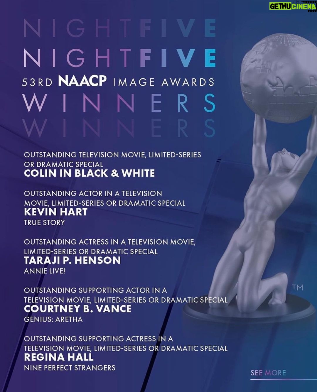 Regina Hall Instagram - Wow!! Thank you so much @naacpimageawards !! Congratulations to all the nominees and winners, itβs an honor to be in such great company ππΎππΎππΎ