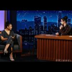 Regina Hall Instagram - Had the best time with @sarahkatesilverman tonight! #Kimmel #ABC @JimmyKimmelLive Thanks to the team for getting me together! makeup: @lewinadavid hair: @shornelll styling: @edmondalison