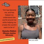 Regina Hall Instagram - Today, my #WCW goes to Nyiesha Mallett (@art_est_vita03), a 19-year Afro Caribbean Artist, #ClimateJustice Youth Leader and Organizer at @UPROSEBrooklyn, and an up and coming sophomore at @TheCooperUnion School of the arts. Nyiesha was born and raised in Brooklyn, New York, and grew up in a Carribean household. Her mother was born on the island of Grenada, so she understands the massive effect that #ClimateChange has on carribean countries, like Puerto Rico and Grenada. They contribute to climate change the least but experience the brunt of the crisis. Nyiesha joined UPROSE in 2015 at the age of 14, not knowing anything about climate change but rose to leadership. Through UPROSE she has been given the opportunity to speak at events such as the @PeoplesClimateMarch in DC 2017 and COP 25 in Madrid Spain 2019, and she has organized three Climate Justice Youth Summits! Nyiesha has also been featured in @TeenVogue, @BET, @Newsweek for 2019 CJYS, @NowThisNews, and most recently The Solutions Project/@100isNow new weekly web series #ClimateCurious where they feature #solutionaries that are saving the planet. Nyiesha is passionate about fighting for Climate and Environmental Justice and includes her artistic talent in her activism. “It’s important for young people of color to stand up and fight for climate justice.”