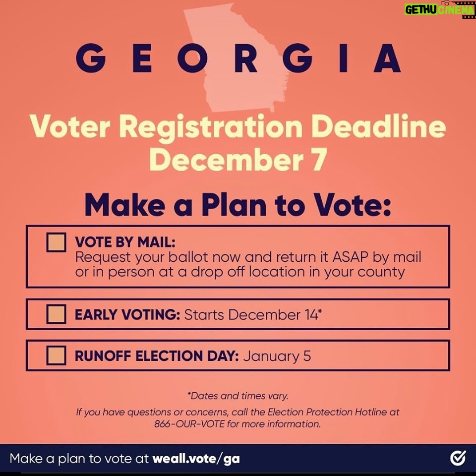 Regina Hall Instagram - Georgia!! We still have work to do! Please make sure you’re registered to vote and aware of all deadlines to vote, this is important! #vote2020