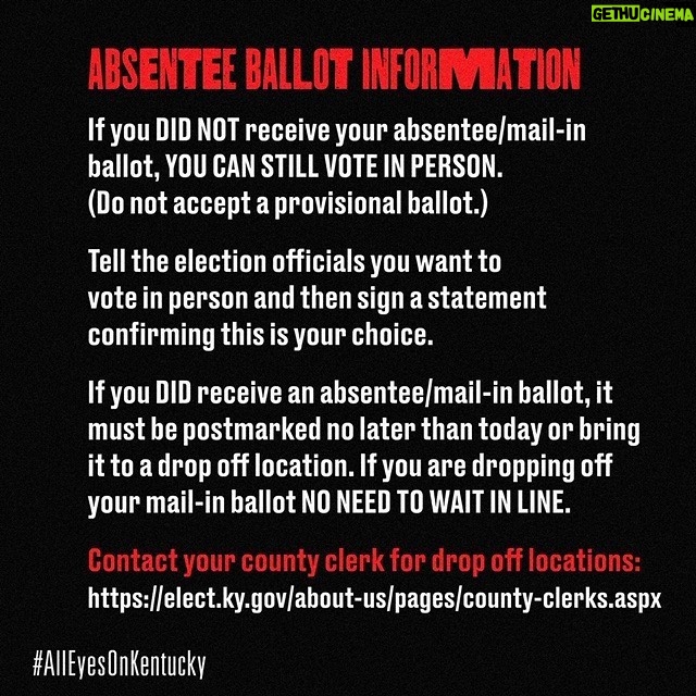 Regina Hall Instagram - Voting information for Kentucky primaries TODAY!!! #alleyesonkentucky