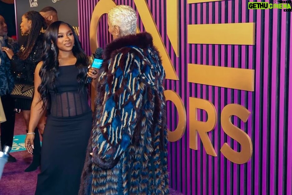 Reginae Carter Instagram - Thank you @tvonetv For such an amazing opportunity to Host The Red Carpet At the 2024 Urban One Honors ❤️ I Interviewed so many Influential People and it was such an honor ✨ #bestinblack #urbanonehonorsawards