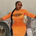 Reginae Carter Instagram - But with me you knowww .. imma get it all 🧡 Dress @lexinfifth