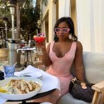 Reginae Carter Instagram - Lunch Dates are necessary 💓 dress @lexinfifth