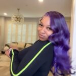 Reginae Carter Instagram - Purple is in💜💜💜😍 @iam_jonathan_ just slayed my hair 🥰🥰🥰🥰 I love itttttt‼️‼️‼️