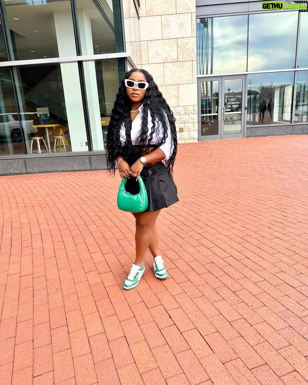 Reginae Carter Instagram - Prada Moment 💚 Baltimore, Maryland