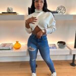 Reginae Carter Instagram - 💋 Loving my @Fashionnova jeans 😍