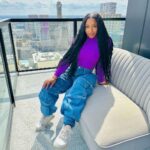 Reginae Carter Instagram - I got the sauce , I got the recipe 💜 👖 @Fashionnova