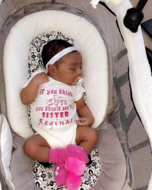 Reginae Carter Instagram - Happy Birthday to my little sister @reign_beaux 💕 This little girl means so much to me !! I can’t believe she’s 5 already ! I remember giving you your first bath 🥹 I remember not wanting to leave the hospital because I was so in love with your wittle self🥰 Now you’re My True Mini me ! Sassy as ever and you don’t play about your mama ! Lol my lil twin 😝 Today we celebrate you and you know we gone turn all the way up !! #birthdaygirllll  you’ll forever be my little baby ❤️