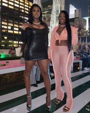 Remy Ma Instagram - Good times with great friends 🥰
Sidebar: now you knowww I don’t know how to act when @Brandy come @darealterrencedavidson 
Double Sidebar: I love that my beautiful friend @iamjuju_  is tall like me  #RemyMa
