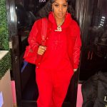 Remy Ma Instagram - @BrowShaping had JUST done a microblade & powder combo on my brows so I couldn’t wear any makeup… but she did such an amazing job all I added was some strip lashes and Carmex on my lips to complete this fresh face look. #RemjaminButtons Sidebar: Zumb-key-Ute…wearing Jordans & a men’s sweatsuit & custom varsity jacket from @rockthebells with my mcm book bag ❤️ Double Sidebar: It’s giving High school #RemyMa #Reminisce #RemyRegular #PrettyRemy #RemyPretty #EitherWayItsAccurate