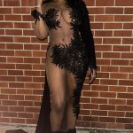 Remy Ma Instagram - The REMINISCE Dress. 🖤 Designed by me ! I wanted a dress version of my BET Awards performance outfit & @officialkikiboutique Executed! It looks EXACTLY like my drawing Hair by : @Sandras_Hairstudio Sidebar: Prom Theme was 🔥 shoutout @brooklynbabs great event! Double Sidebar: Dress was so pretty I may need this in another color #RemyMa #Reminisce