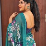 Reshma Pasupuleti Instagram – Focus on improving yourself, not proving yourself #selfcare #lovelige  thank you @dharaniofficialpage @jewelhub_chennai for the saree & jewelry awesome styling 🫰