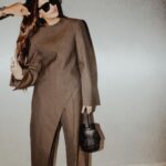 Rhea Kapoor Instagram - Ready for #Fighter! Pant suit: @phoebephilo Shoes: @mansurgavriel Bag: @hermes Sunglasses: @celine Hair @hrishidoeshair Make up @makeupbyridhi Photos @gourabganguli Styling @rheakapoor @shereenlovebug Style team @romamaityy Mumbai, Maharashtra
