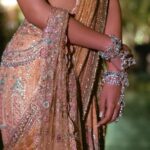 Rhea Kapoor Instagram - My spectacular @radhikamerchant in bespoke @taruntahiliani Styled with @shereenlovebug HMU @loveleen_makeupandhair @sangeetahairartist @makeoverbybhaktti @misheetasanghvi Styleteam @snehhasuresh@styledbysujata @meghnadhall Draped by @dolly.jain Images @dinesh_ahuja @thehouseofpixels