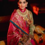 Rhea Kapoor Instagram - Since the night was dedicated to heritage ,Introducing the traditional attire of Ladakh: The Mogos, the primary garment, paired with the Bok cape for warmth, showcases the rich cultural tapestry influenced by the Silk Route. Crafted from silk by artisans of Benaras, this ensemble features intricate phoenix embroidery symbolizing energy and wisdom, with a crane motif representing peace and prosperity. Also to carry on the theme of heritage I wore jewels from my @kaveeta.singh @kapoor.sunita and @priya27ahuja thank you all three for letting me raid your closets. Love you three the most. Outfit @namzacouture Bag custom @re_ceremonial Juttis @5_elementsbyradhikagupta Styling @rheakapoor and @manishamelwani Style team @sananver @junni.khyriem Make up @makeupbyridhi Hair @komalvora_ photographer @josephradhik