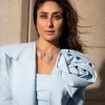 Rhea Kapoor Instagram - There is only one @kareenakapoorkhan 🩵 Styled with @shereenlovebug Dress : @luciferasecouture At @djwe.qa Glam @puneetbsaini Hair @miteshrajani Photo @rafidallo