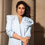 Rhea Kapoor Instagram - There is only one @kareenakapoorkhan 🩵 Styled with @shereenlovebug Dress : @luciferasecouture At @djwe.qa Glam @puneetbsaini Hair @miteshrajani Photo @rafidallo