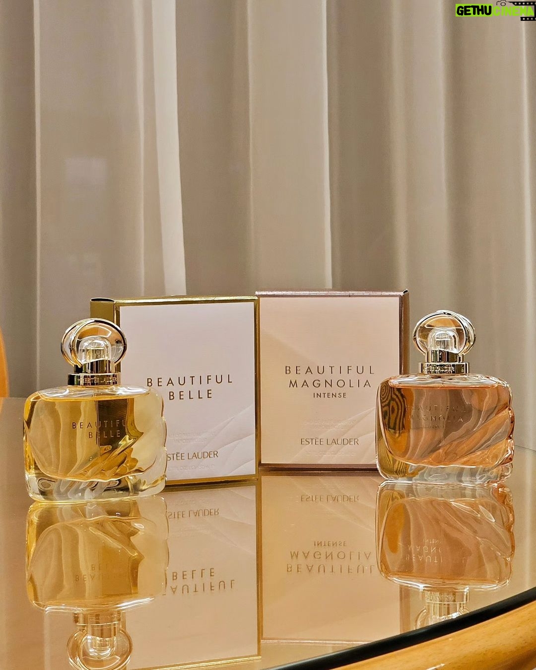 Rhian Ramos Instagram - Me deciding who I wanna be this new year with these @esteelauderph perfumes. 💛 Beautiful Belle Romantic, carefree and irreverent. Fall head over heels for this irreverent blend of Lychee, Mimosa, Rose Petals, Orange Flower, Gardenia and Marzipan Musk. 💗 Beautiful Magnolia Romantic, feminine and radiant. A hypnotic blend with signature notes of lush Magnolia, solar Gardenia, warm Woods and luminous Musk. Find your signature scent for the new year now. ✨ Available at an Estée Lauder store or at the Official Lazada Flagship store. #esteelauderph #esteelauder