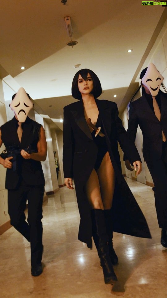 Rhian Ramos Instagram - Trese: Murder on Balete Drive @itschrisnick as Crispin @samverzosa as Basilio @maxcollinsofficial as the White Lady of Balete Drive Video by @jayzeecezar Wearing @chrisnickofficial Makeup by @davequiambao_ Hair by @nellyseboy #ShakeRattleAndBall