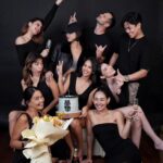 Rhian Ramos Instagram - The gang's all here to scare the living daylights out of you 😁 happy birthday our bb Nini 🤍 ‎ ‎ ‎ ‎ ‎ ‎ ‎ ‎ ‎ ‎ ‎ ‎ ‎ ‎ Thanks for always being present, @flower_milos @wadoughs and @moetchandon