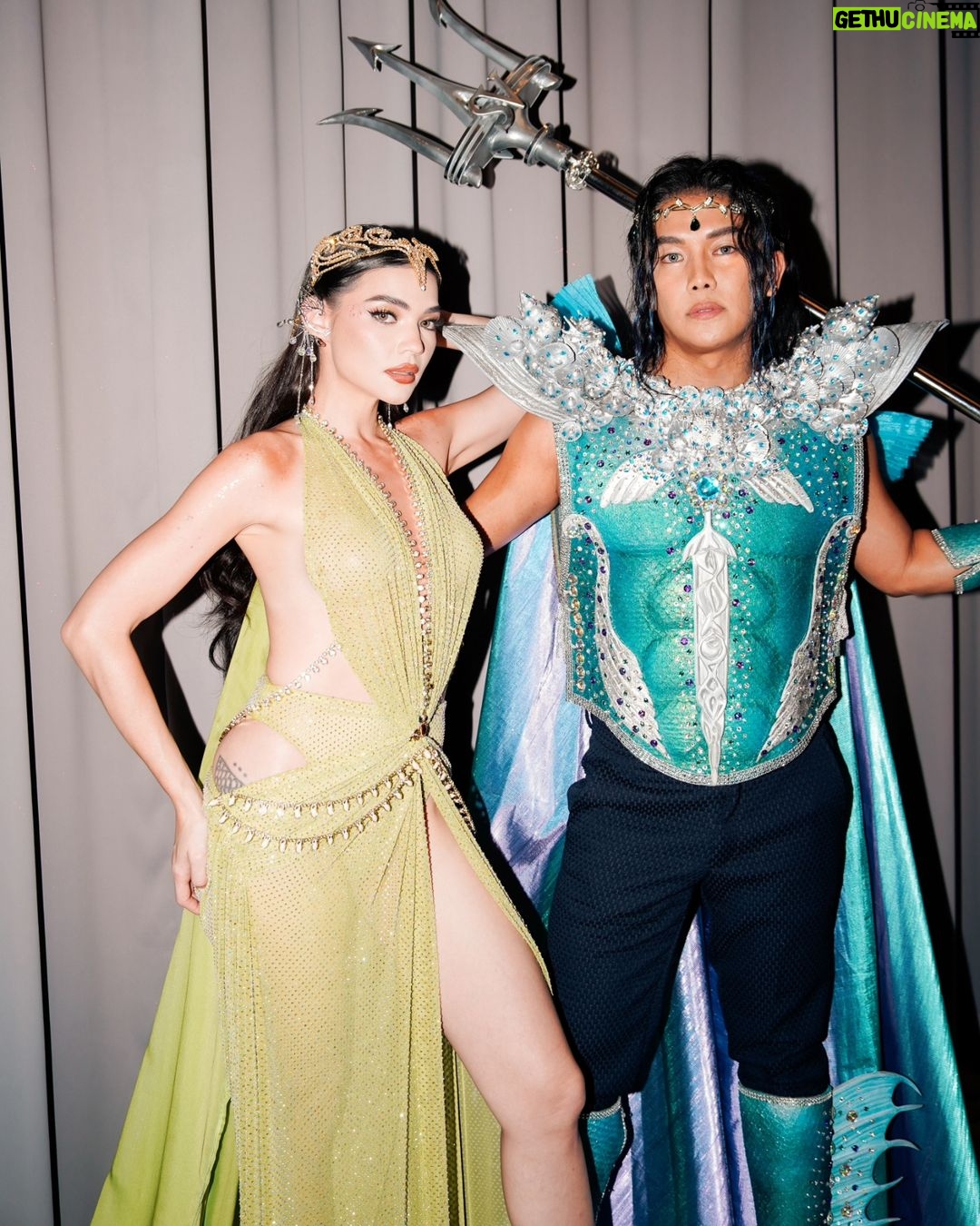 Rhian Ramos Instagram - Poseidon, God of the sea... And Arwen, Queen of... his heart. CHAROT @jayzeecezar