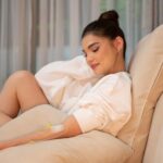 Rhian Ramos Instagram - In my healthy girl era!!! (Until the next show 👀) 🤍 Literally saves me when I feel like about to get sick too though, Di maiwasan minsan when the schedule is packed !! Thank you @driptherapy.co for helping me survive myself 😅