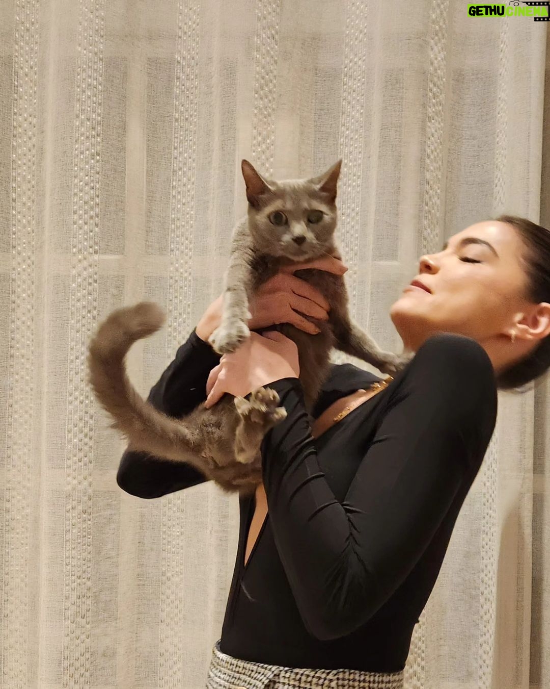 Rhian Ramos Instagram - My little antisocial baby seal 🐈⬛ I love you Robin 🤍