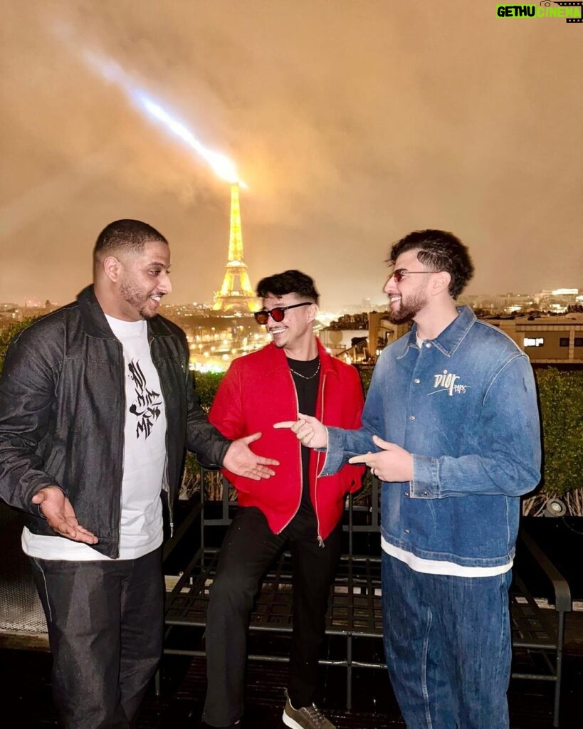 Riadh Belaïche Instagram - Les trois dans un film ? 🍿⭐️🇩🇿 باريس - Paris