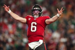 Ric Flair Instagram - @bakermayfield, We’ve Only Met Once. As Of Today, I Have So Much Respect For You And The @buccaneers! You Played Your Heart Out. You’re A Badass! I Live In Tampa. I Don’t Have Your Number. I Would Love To Hang Out With You! You’re Such A Badass! I’m So Proud To Say That I’m A Buccaneers Fan! To The Whole Buccaneers Team, God Bless You! You Went Places You Weren’t Supposed To Go! Next Year, Let’s Kick Ass! WOOOOO!