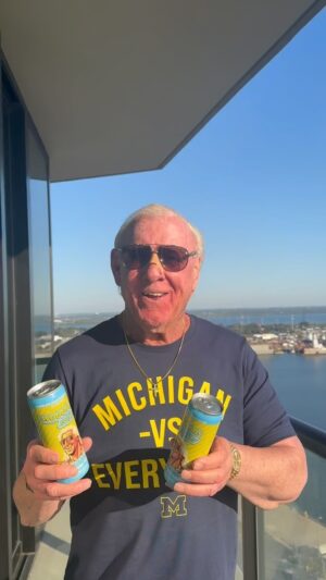 Ric Flair Instagram - Guess What?!?! @WoooooEnergy Is Now Available For Purchase At RicFlairShop.com! Grab A Case Today To Experience A New Level Of Energy! WOOOOO! @officialricflairshop