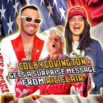 Ric Flair Instagram - Drop a WOO in the comments if you’re rooting for Colby 😂 @ricflairnatureboy is Team Colby 🇺🇸 🦅 Watch @colbycovington vs Leon Edwards fight this SATURDAY for the Welterweight Title |Live on ESPN+ PPV #UFC296 FULL INTERVIEW IN BIO 🎙️