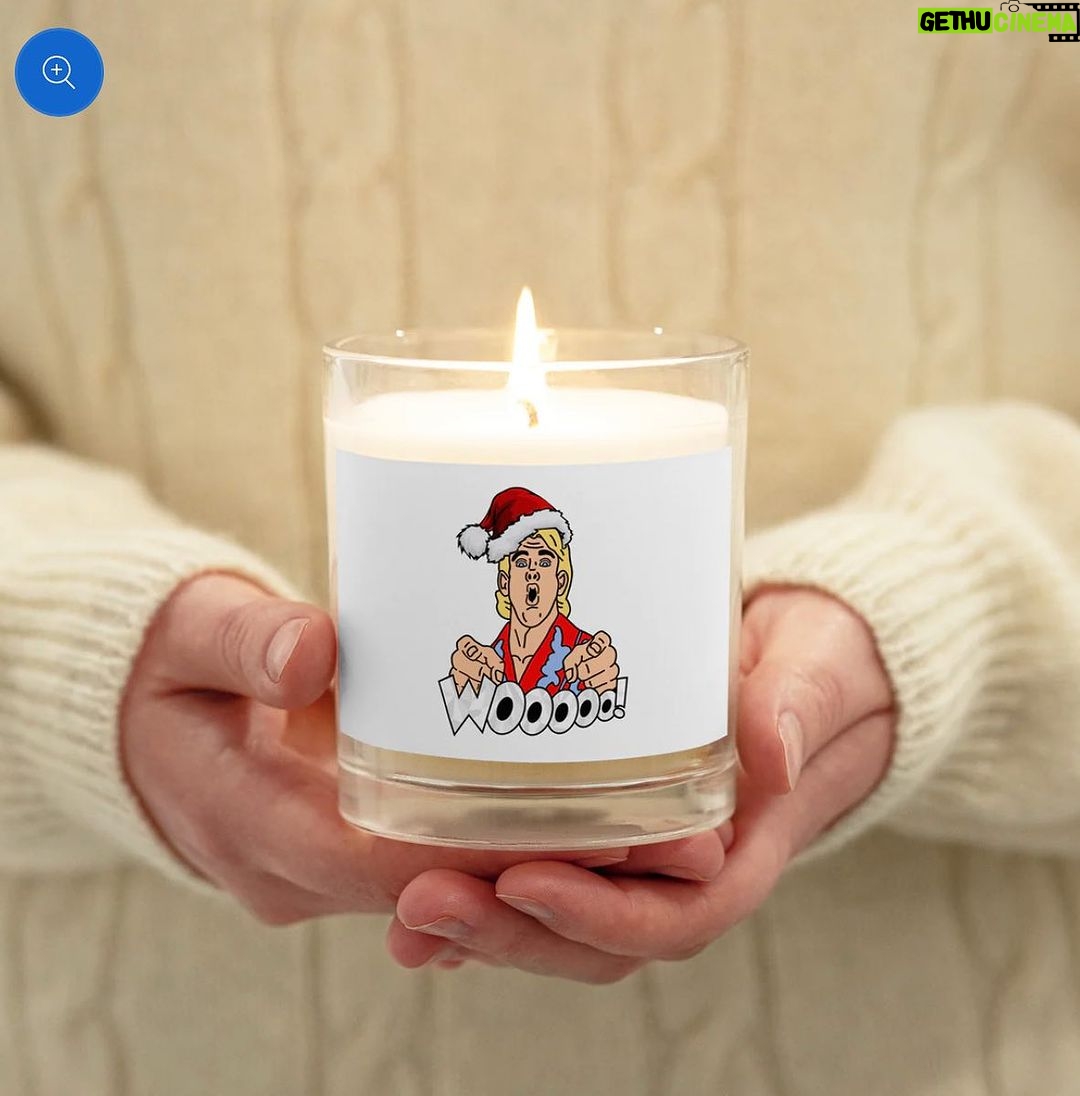 Ric Flair Instagram - Check out this Santa Wooooo! soy wax candle! It’s available for purchase at RicFlairShop.com! #ricflairshop #ricflair #holidayshopping