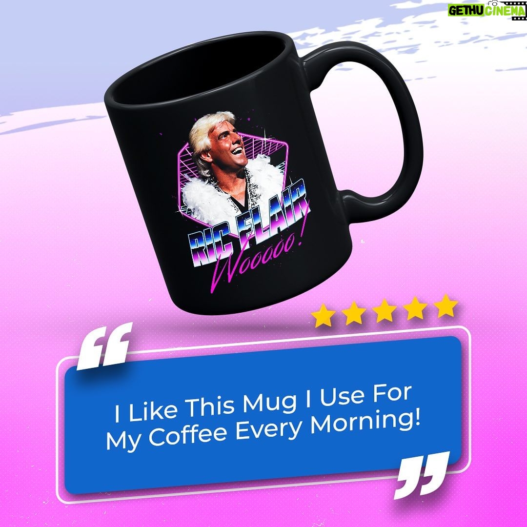 Ric Flair Instagram - Sip on your morning coffee in this Laser Flair mug! You can find it available for purchase at RicFlairShop.com! #ricflairshop #ricflair #coffeemug
