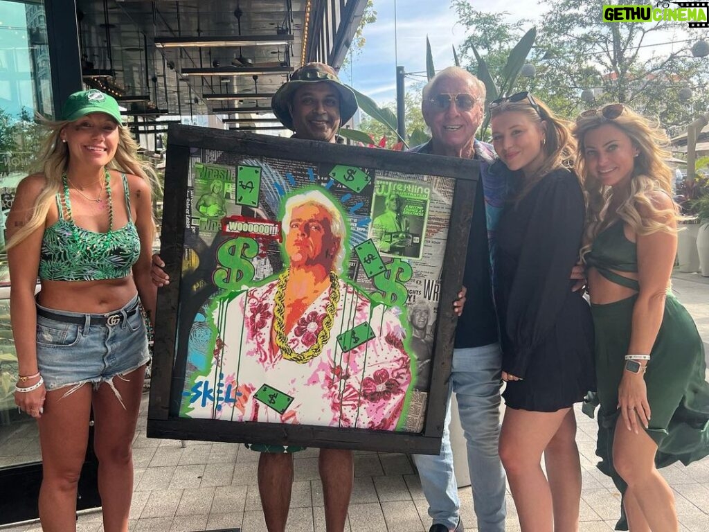 Ric Flair Instagram - Thank You So Much My Dear Friend @sarahmarville For My Birthday Present That Just Arrived! Artwork By @jasonskeldon! Thank You So Much For All The Respect! WOOOOO!