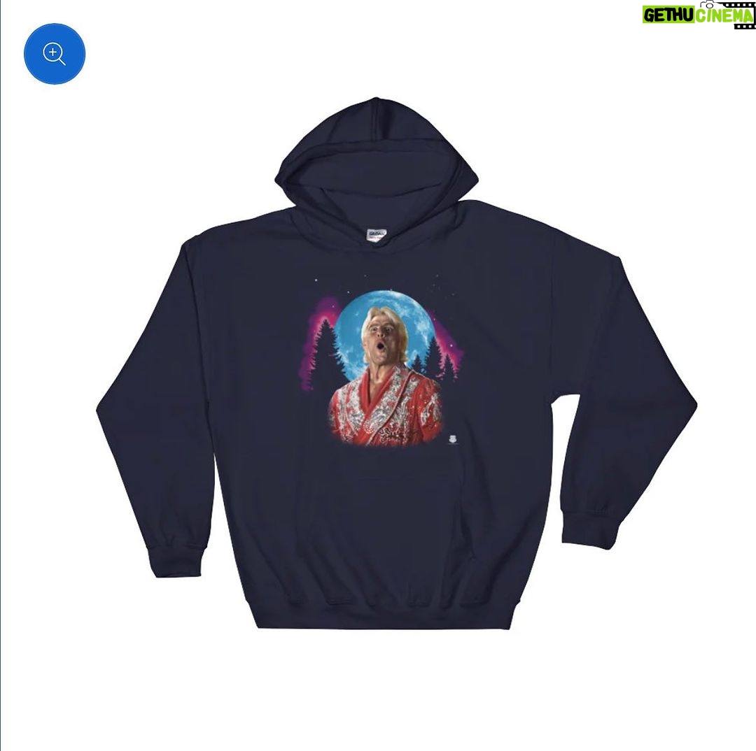 Ric Flair Instagram - WOOOOO at the moon! 🌙 Check out this hooded sweatshirt featuring one of our most popular designs today at RicFlairShop.com! #ricflairshop #ricflair #wrestling