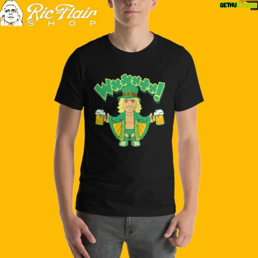 Ric Flair Instagram - Feeling lucky? Check out this @ricflairnatureboy leprechaun shirt today at RicFlairShop.com! 🍀 #ricflairshop #ricflair #wrestling