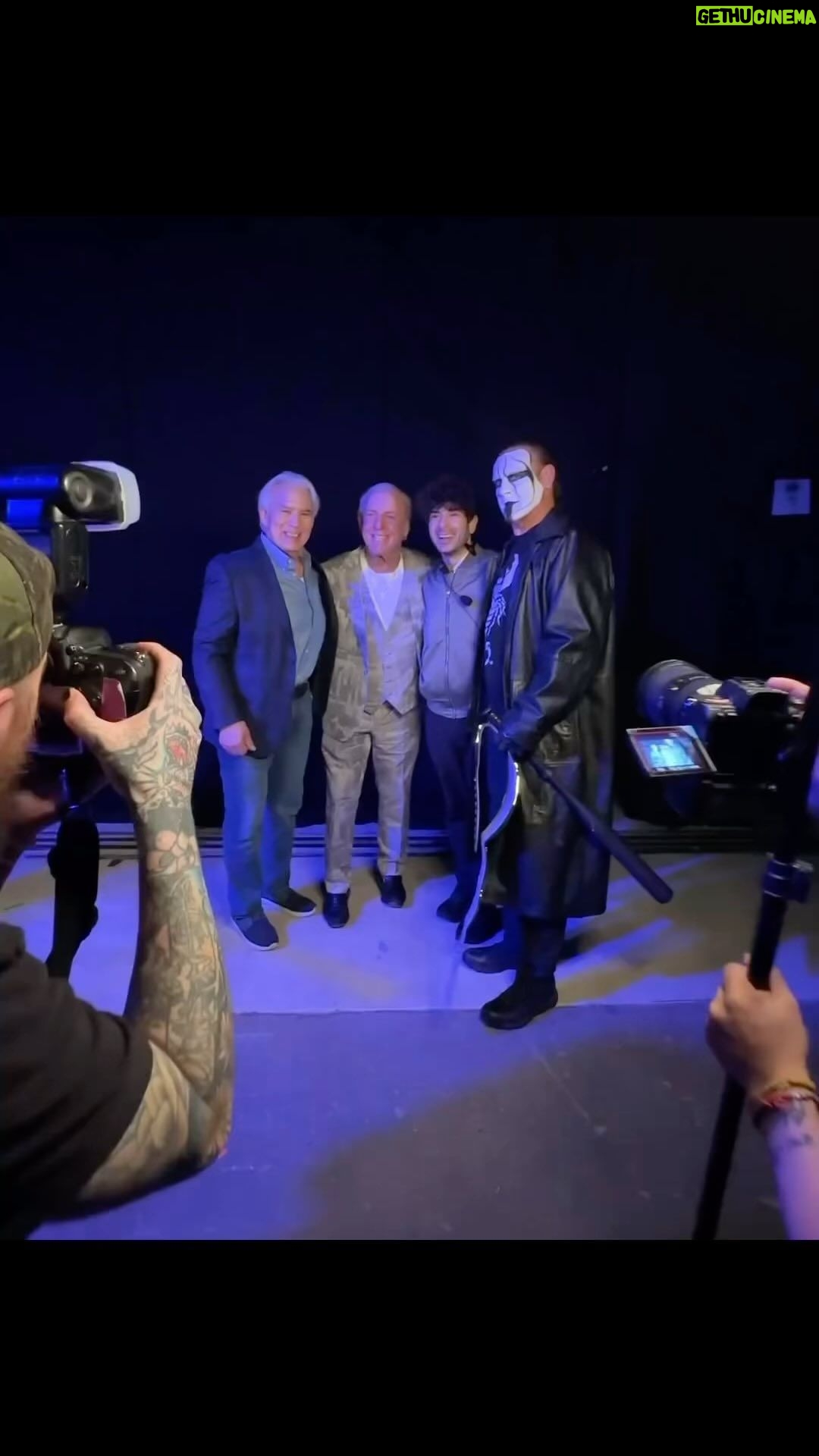 Ric Flair Instagram - 150 Years Of Experience Combined! WOOOOO! #Legends