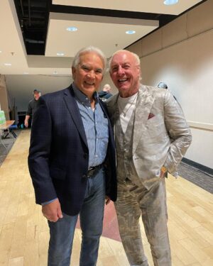 Ric Flair Instagram - The Trilogy That Will Never Be Duplicated. EVER! 35 Years Ago And Still The Best Thing Going Today. WOOOOO! #AEWRevolution @aew