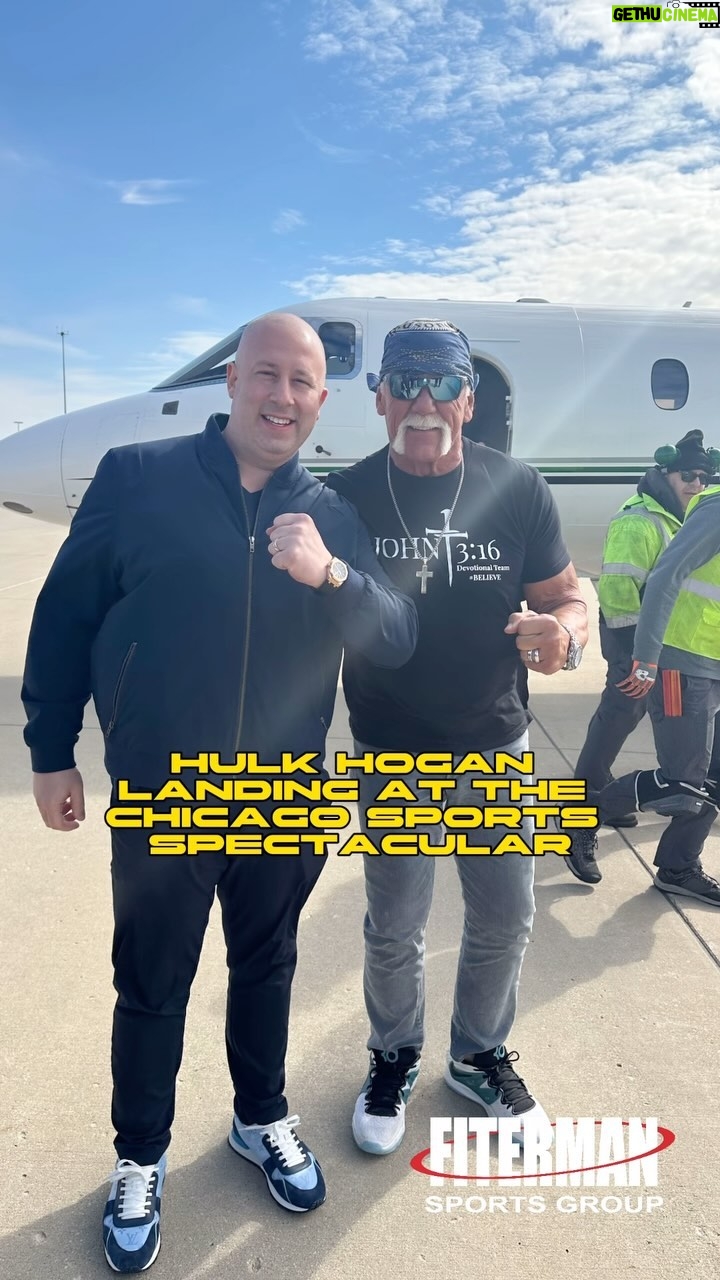 Ric Flair Instagram - 🔥🔥 Epic Weekend. It was a pleasure to have @hulkhogan and @ricflairnatureboy take over Chicago at the @chicagosportsshow. #FitermanSports #HulkHogan #RicFlair #3:16Day Donald E. Stevens Convention Center-Rosemont