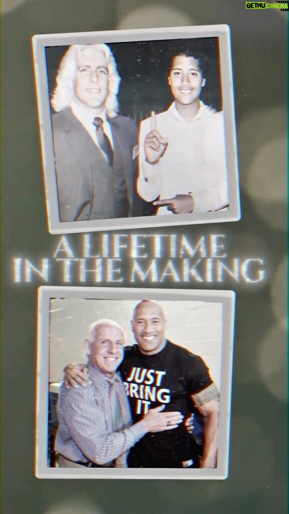 Ric Flair Instagram - Thank You @therock For This Incredible Opportunity. Your Friendship Means The World To Me! This Is Truly The Dream Of A Lifetime! WOOOOO! @sevenbucksprod
